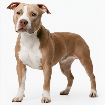 Full Body Pitbull in Lateral View