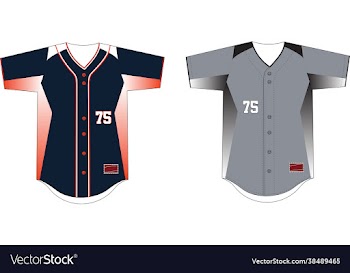 full button front baseball jersey