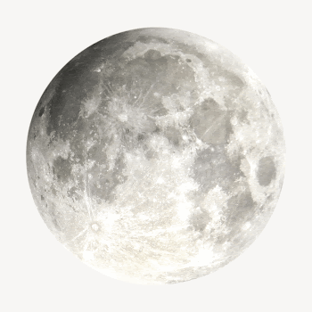 Full moon collage element psd | Free PSD - rawpixel