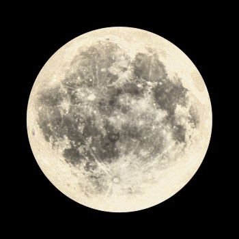 Full moon collage element psd | Free PSD - rawpixel