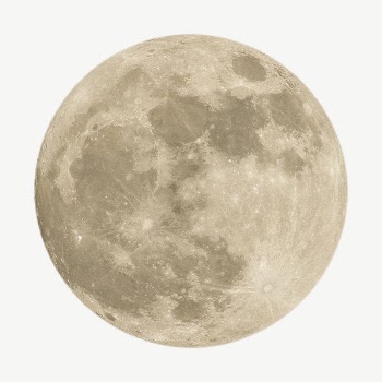Full moon collage element psd | Free PSD - rawpixel