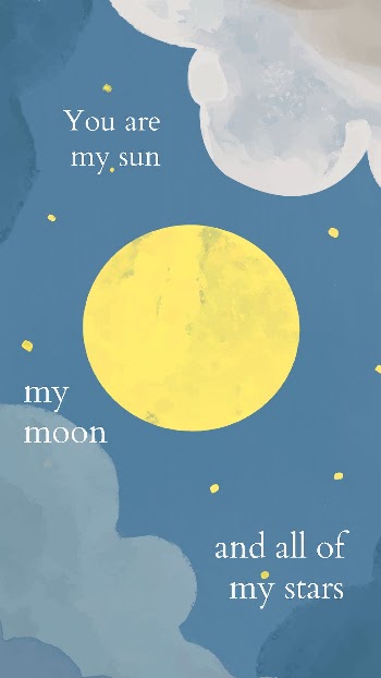 Full moon mobile wallpaper template | Free PSD Template - rawpixel