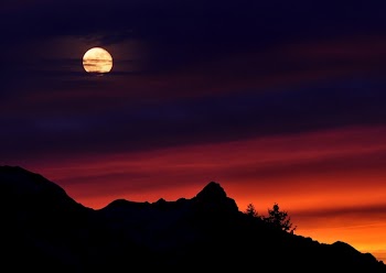 Full Moon Over Black Mountain