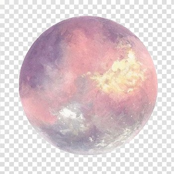 Full moon Watercolor painting Art, Watercolor Planet, painting of planet transparent background PNG clipart