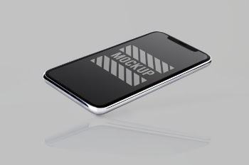 Full screen smartphone mockup design Free Psd