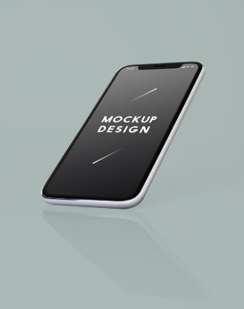Full screen smartphone mockup design Free Psd