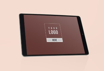 Full screen tablet mockup design Free Psd