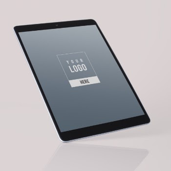 Full screen tablet mockup design Free Psd