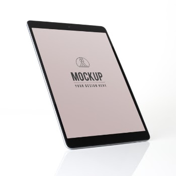 Full screen tablet mockup design Free Psd