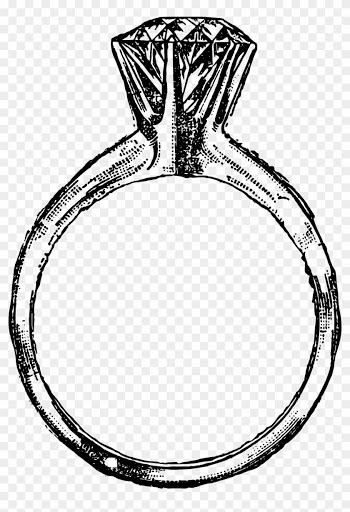 Full Size Of Wedding - Ring Clipart Black And White Png