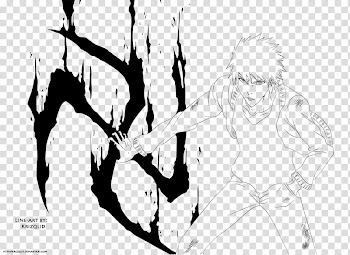 Fullbringer Ichigo Line art transparent background PNG clipart