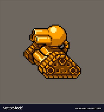 fully editable pixel art tank