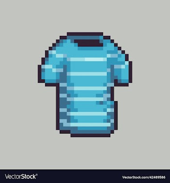 fully editable t-shirt pixel art