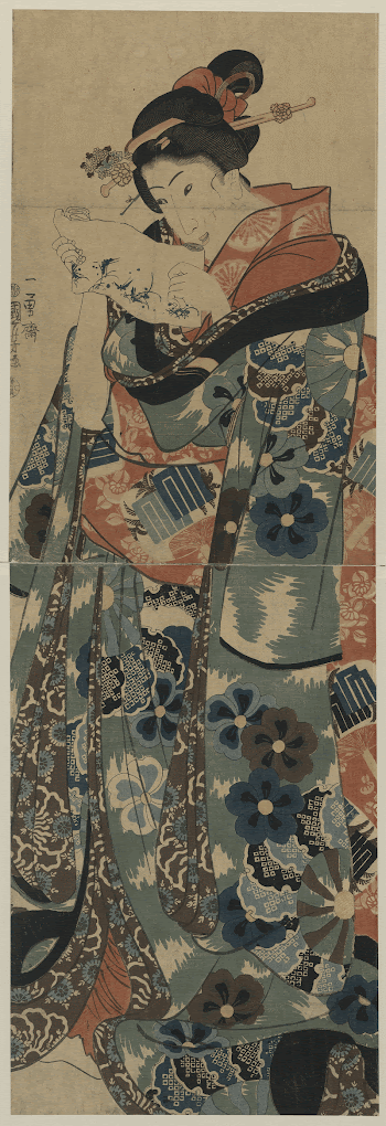 Fumi yomu musume. Original from the Library | Free Photo - rawpixel