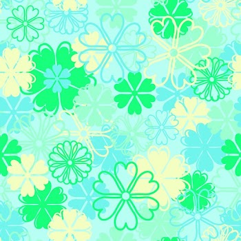 fun flowers in one pattern