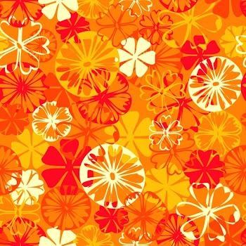 fun flowers in one pattern