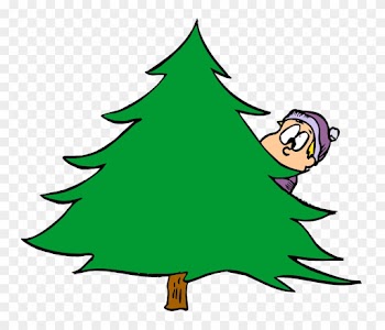 Fun In Marriage - Behind The Tree Cartoon