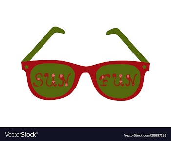 Fun in the sun happy summer vector image