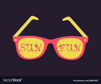 Fun in the sun happy summer vector image