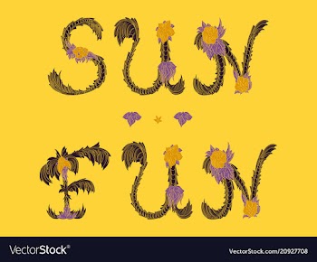 Fun in the sun happy summer vector image