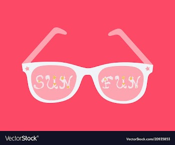 Fun in the sun happy summer vector image