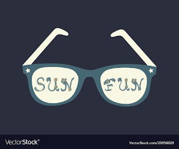 Fun in the sun happy summer vector image