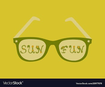 Fun in the sun happy summer vector image