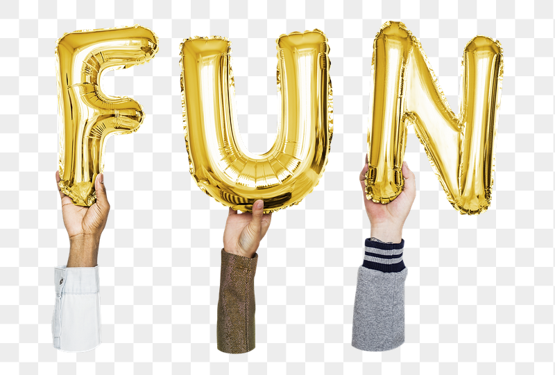 Fun word png, hands holding | Free PNG - rawpixel