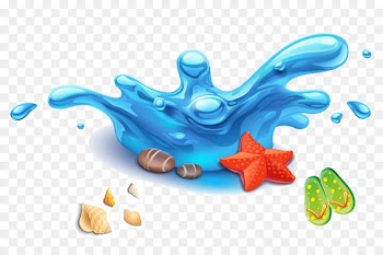 Fundal Drop Clip art - Summer Water Drops Beach Elements 