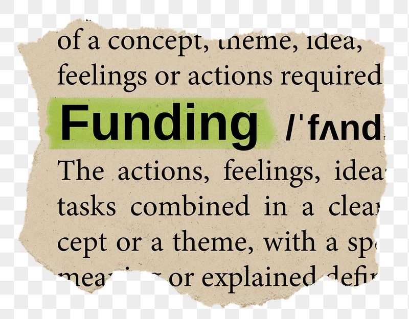 Funding png word sticker, torn | Free PNG - rawpixel
