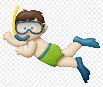 Fundo Do Mar - Underwater Kids Clipart
