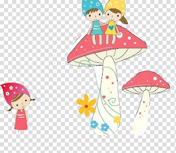 Fungus Cartoon Mushroom Drawing, mushroom,color,Fungus,lovely,Cartoon transparent background PNG clipart