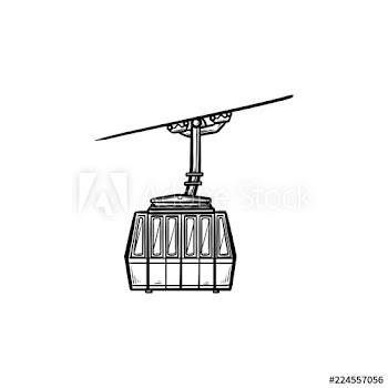 Funicular hand drawn outline doodle icon