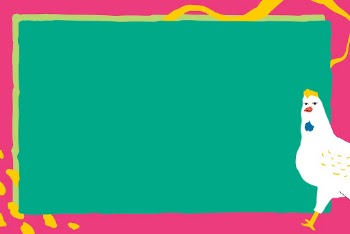 Funky chicken frame background, green | Free Photo - rawpixel