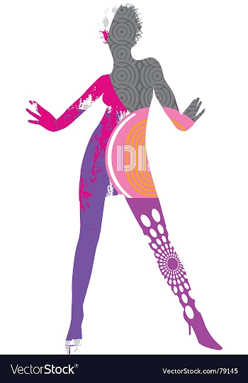 Funky dancer vector image