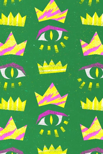 Funky eye pattern background, green | Free Photo - rawpixel