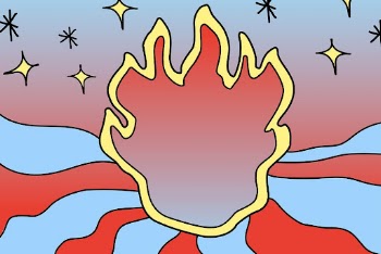 Funky frame, abstract fire illustration | Free Vector - rawpixel