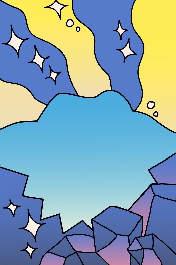 Funky frame, abstract rocks & | Free PSD - rawpixel