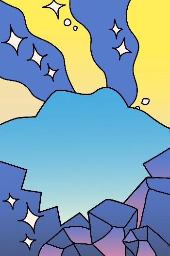 Funky frame, abstract rocks & | Free Vector - rawpixel