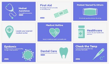 Funky healthcare presentation template set | Free PSD - rawpixel