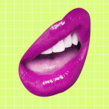Funky lips, pink lipstick design | Free Photo - rawpixel