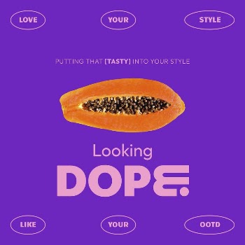 Funky papaya Instagram post template, | Free Vector Template - rawpixel