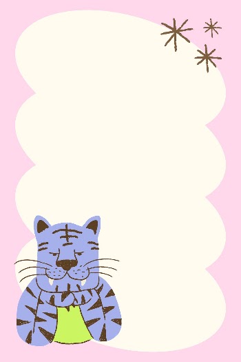 Funky tiger frame background, purple | Free Photo - rawpixel