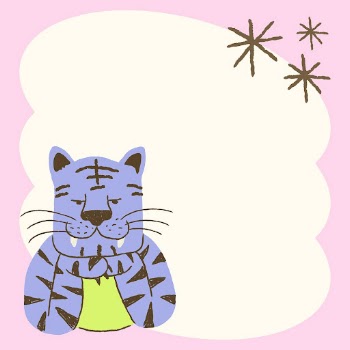 Funky tiger frame background, purple | Free Vector - rawpixel