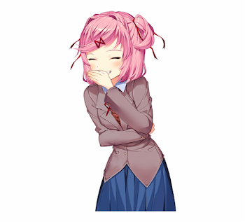 Funlaugh - Doki Doki Literature Club Natsuki Free PNG Images ...