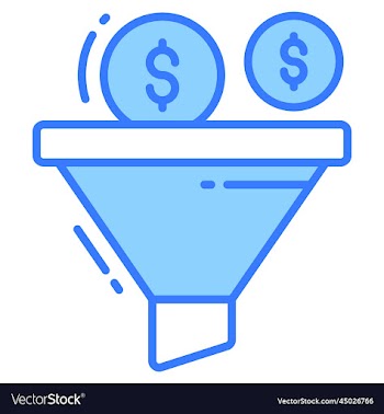funnel icon for graphic and web design