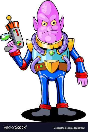 funny alien monster