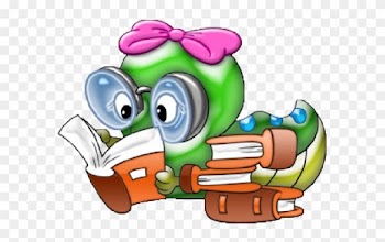 Funny Animal Cartoon School Pictures - Cute Pencil School Clipart