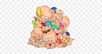 Funny Baby Cartoon Clip Art Images Are On A Transparent - Babies Cartoon