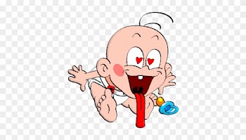 Funny Baby Clip Art Page - Funny Baby Cartoon Png